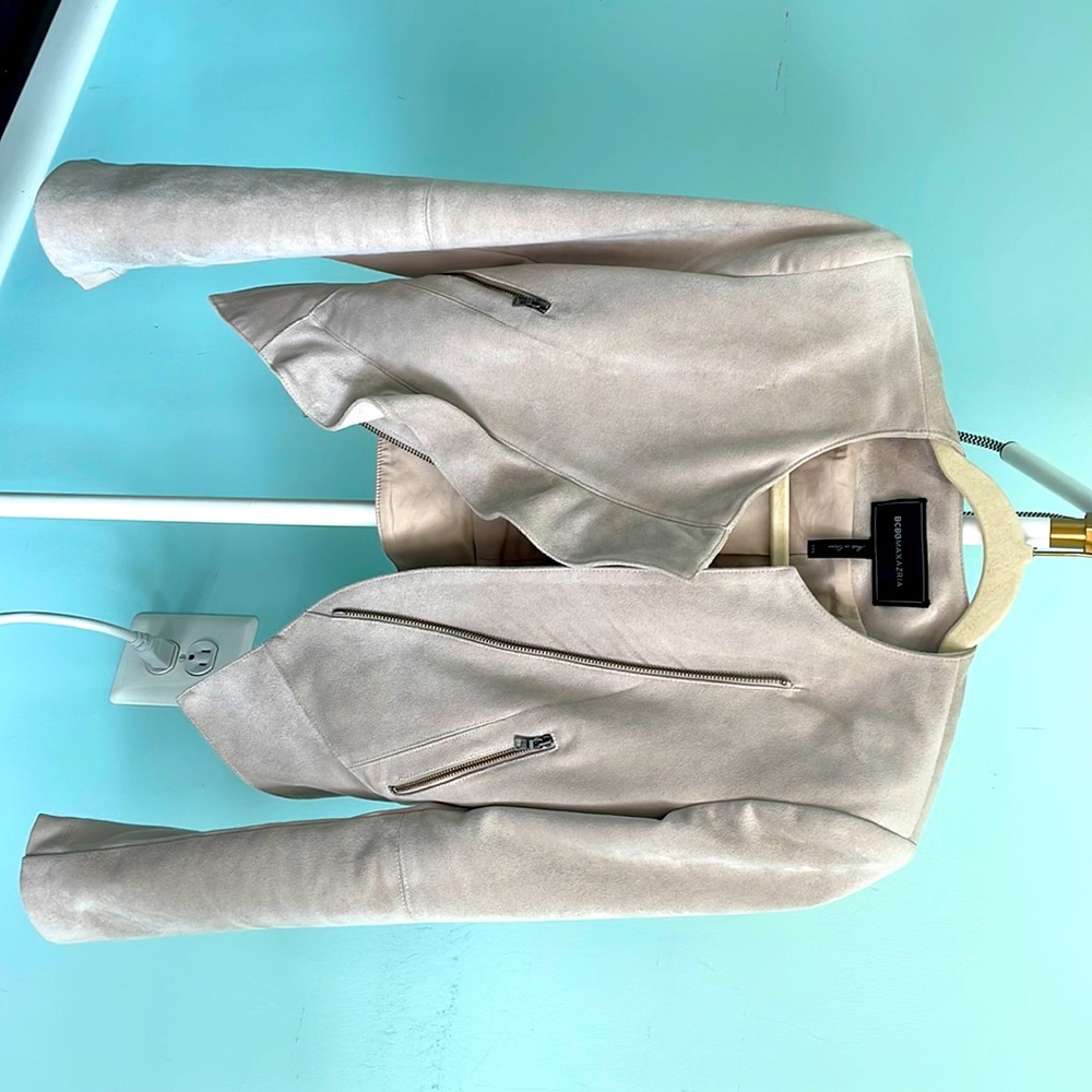 BCBGMAXAZRIA suede jacket